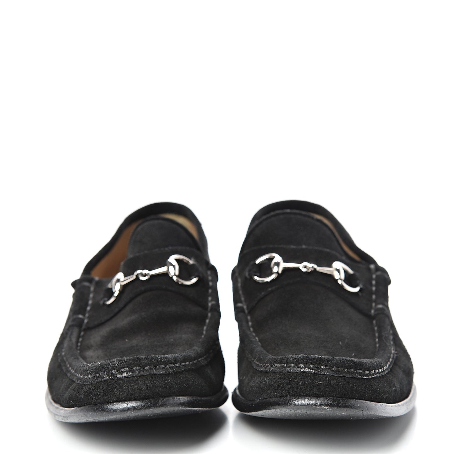 Suede Mens Horsebit Moccasin Loafers 11 Black
