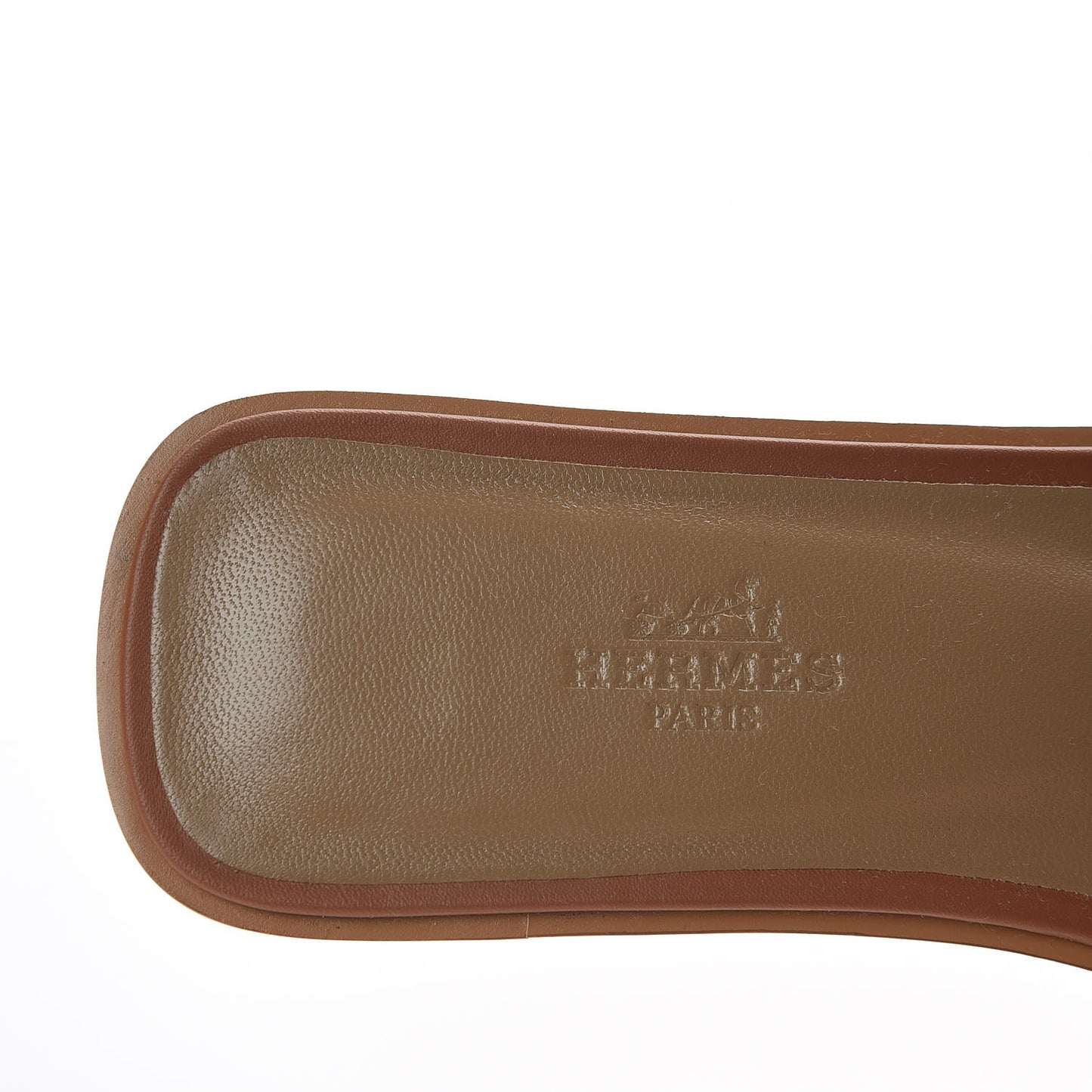 Box Calfskin Oran Sandals 37.5 Gold