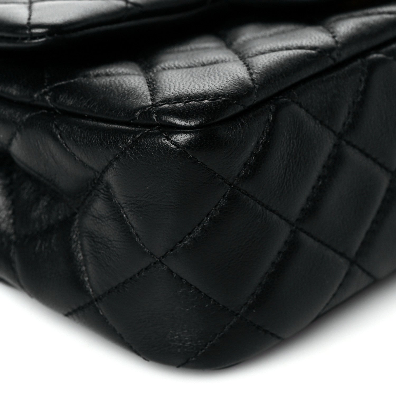 Chanel Lambskin Quilted Mini Rectangular Pearl Crush Flap Black 5 of 11