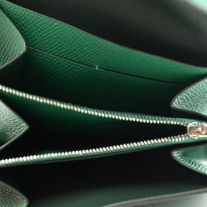 Hermes Epsom Constance Compact Passant Wallet Vert Vertigo 11 of 16