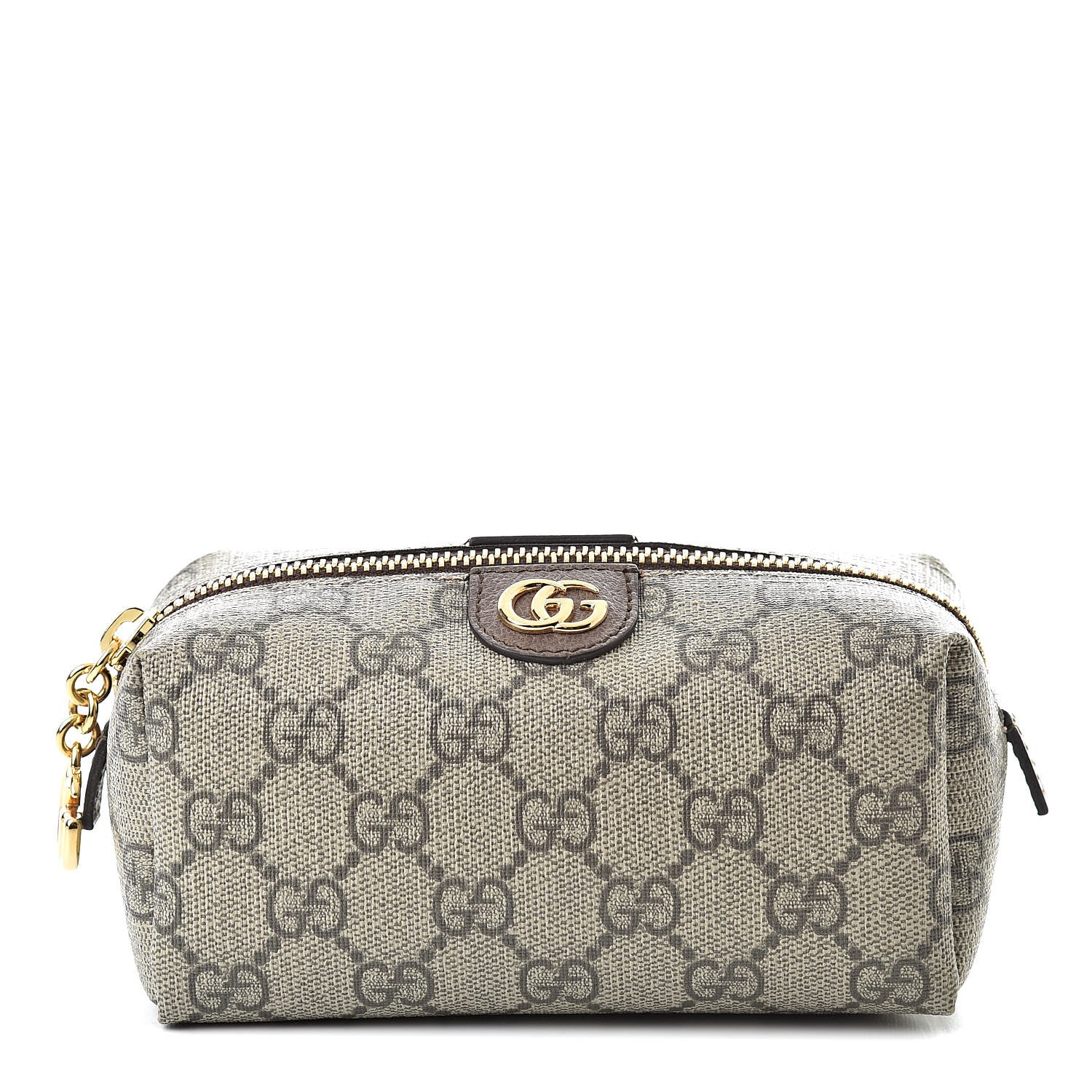 Gucci Soft GG Supreme Monogram Calfskin Small Ophidia Cosmetic Case Beige Ebony New Acero 1 of 7