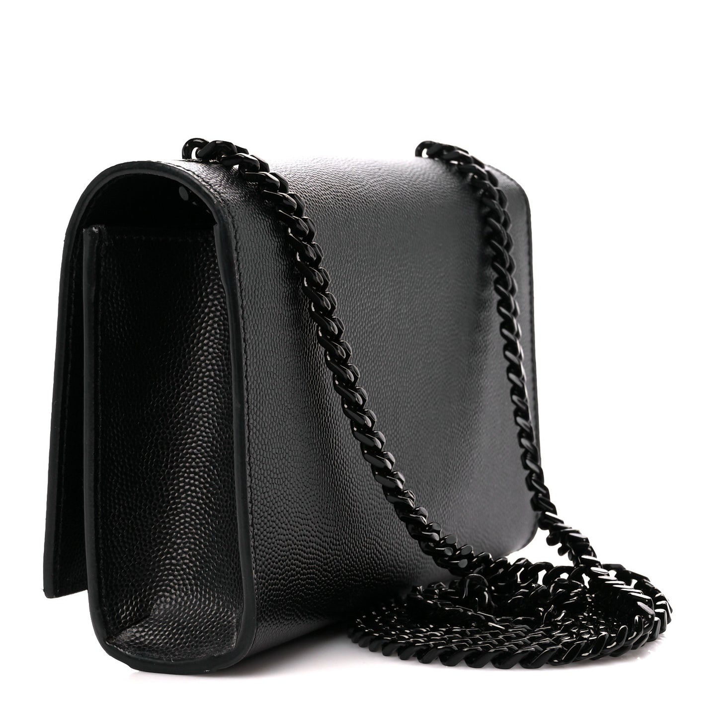 Grain De Poudre Small Monogram Monochrome Kate Satchel Black