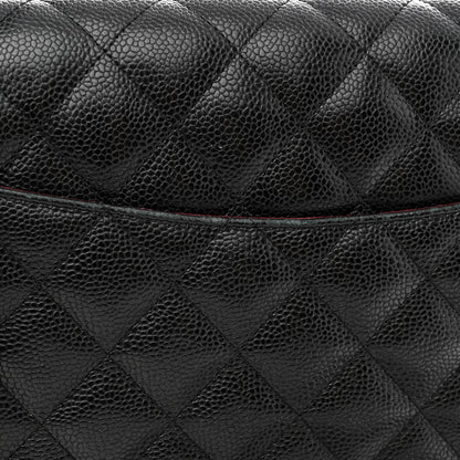 Chanel Caviar Quilted Jumbo Double Flap Black 15 of 16