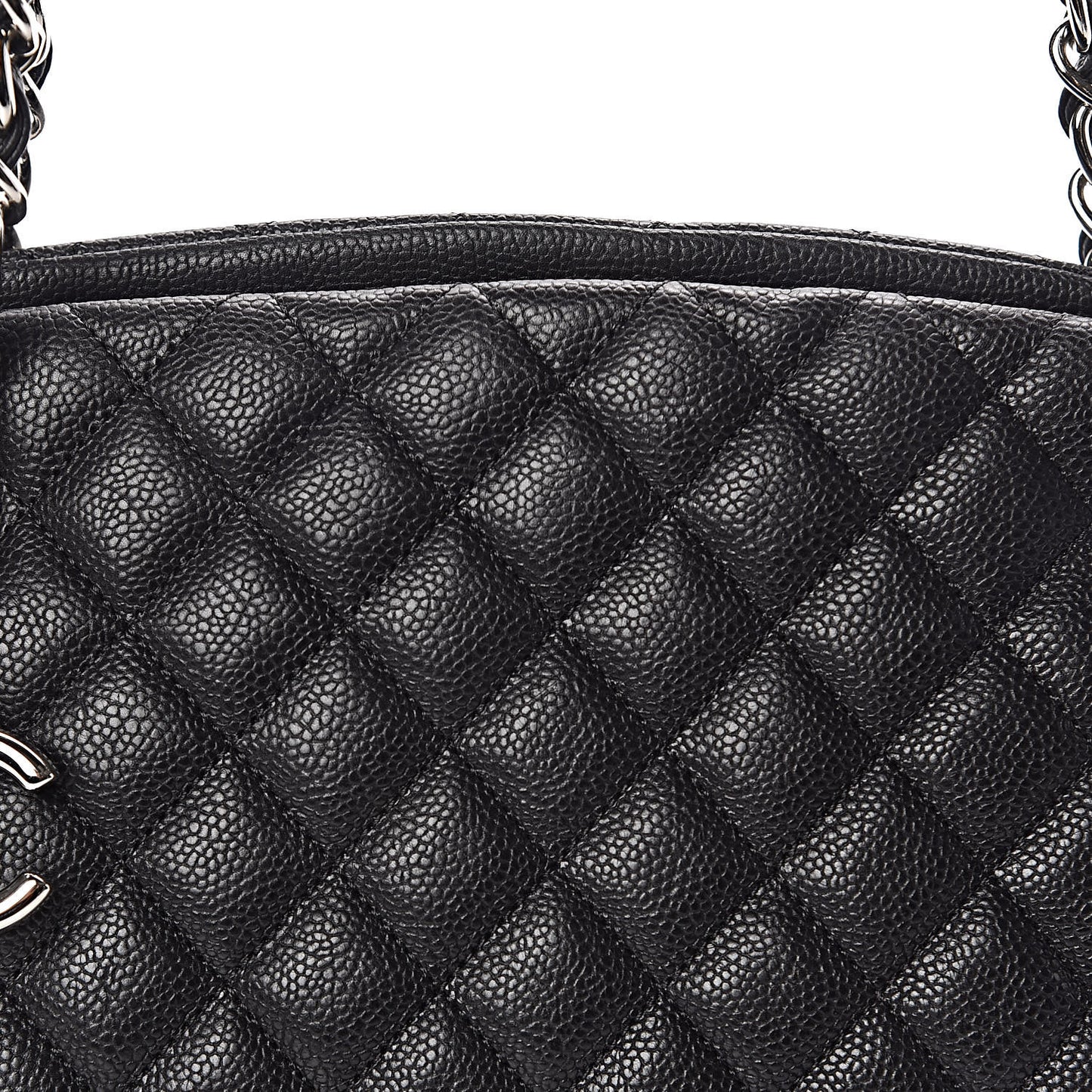Caviar Quilted Medium Just Mademoiselle Black