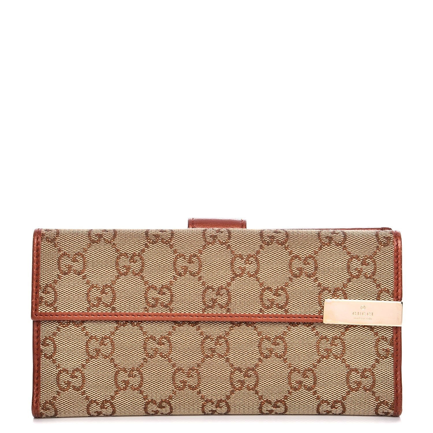 Gucci Monogram Dice Continental Wallet Bronze 1 of 10