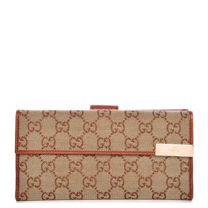 Gucci Monogram Dice Continental Wallet Bronze 1 of 10