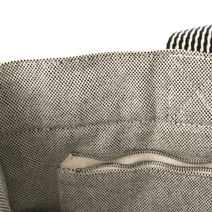 Hermes Canvas Herline GM Tote Light Grey 10 of 10