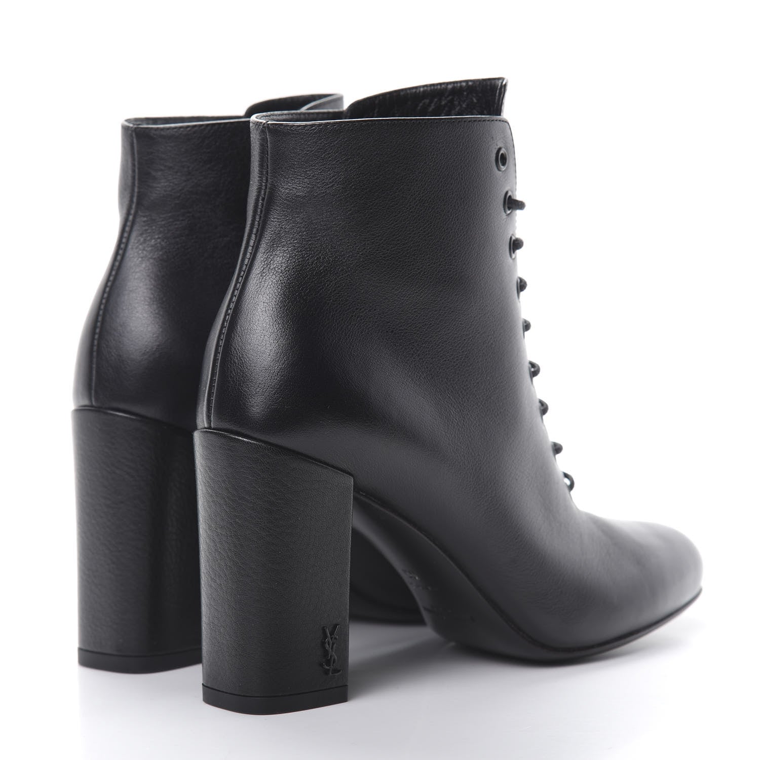 Saint Laurent Calfskin Ankle Boots 35 Black 4 of 6