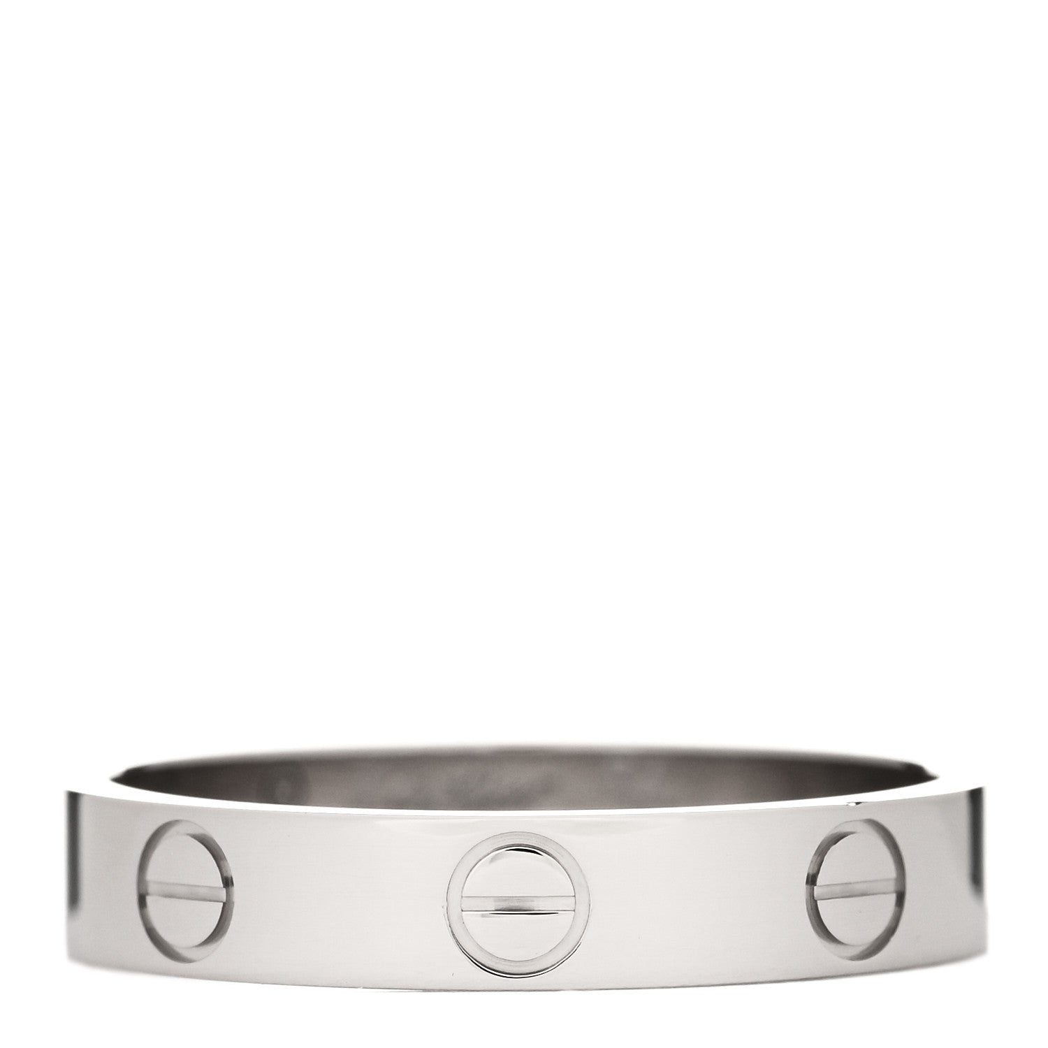 Cartier 18K White Gold 3.5mm LOVE Wedding Band Ring 54 7 1 of 4
