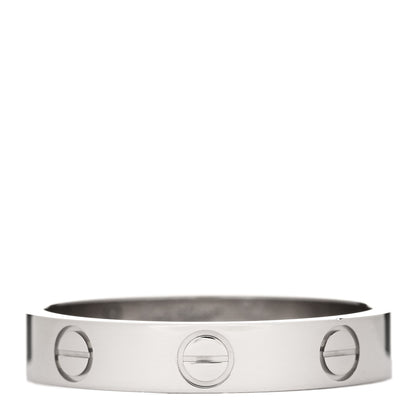 Cartier 18K White Gold 3.5mm LOVE Wedding Band Ring 54 7 1 of 4