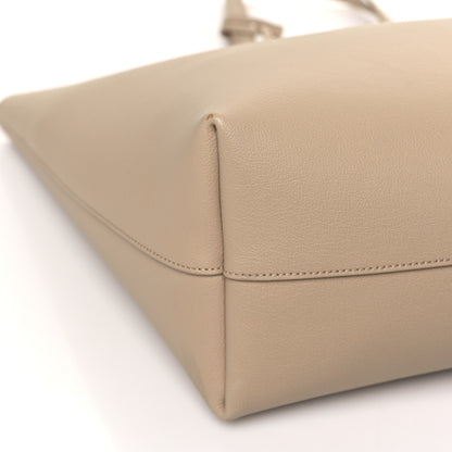 Saint Laurent Calfskin Large Shopping Tote Dark Toffee 9 of 10
