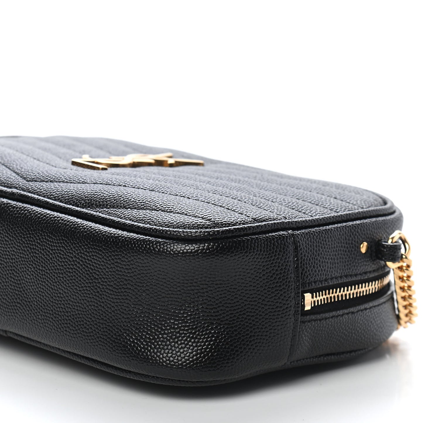Grain De Poudre Matelasse Monogram Mini Lou Camera Bag Black
