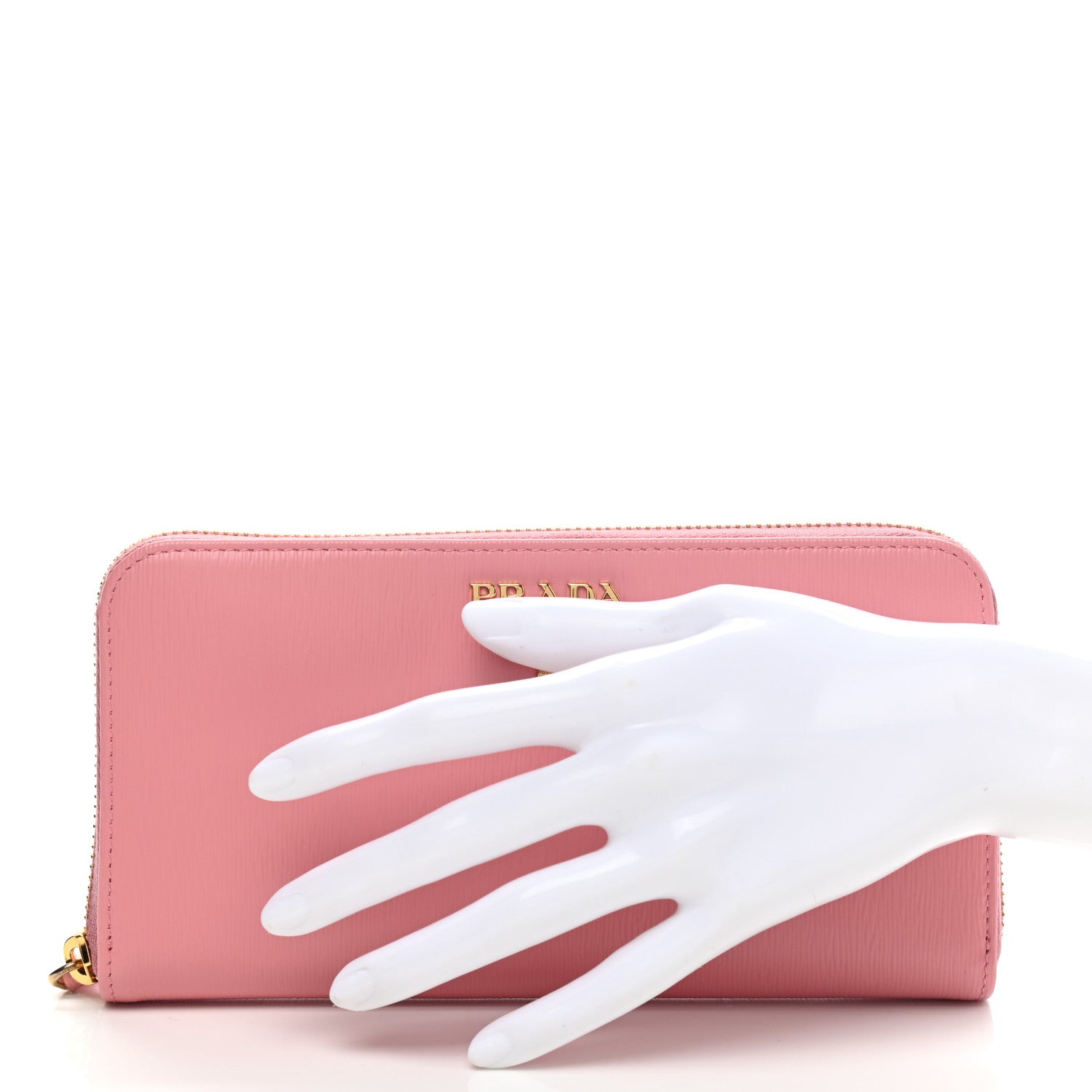 Prada Vitello Move Zip Around Wallet Petalo 2 of 9