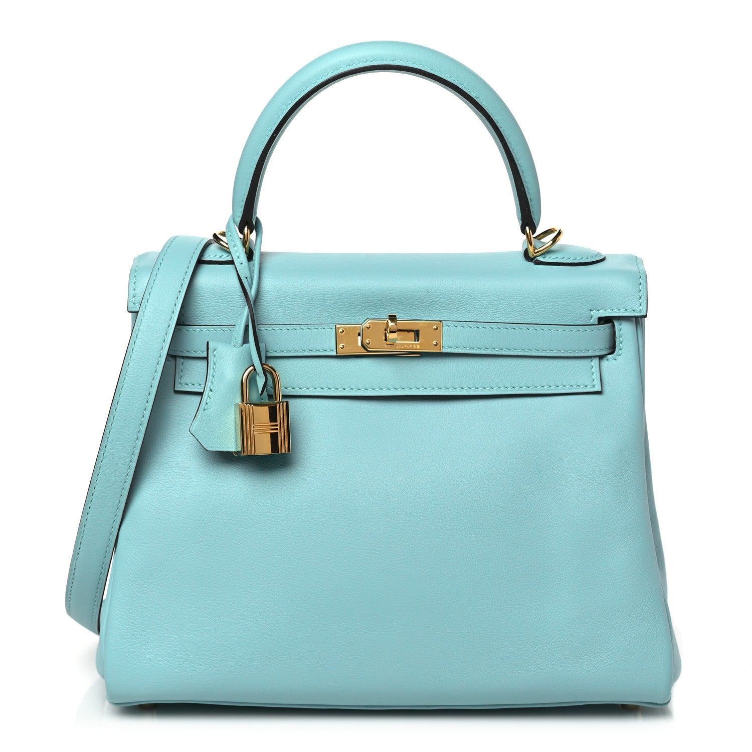Hermes Swift Kelly Retourne 25 Bleu Atoll 1 of 10