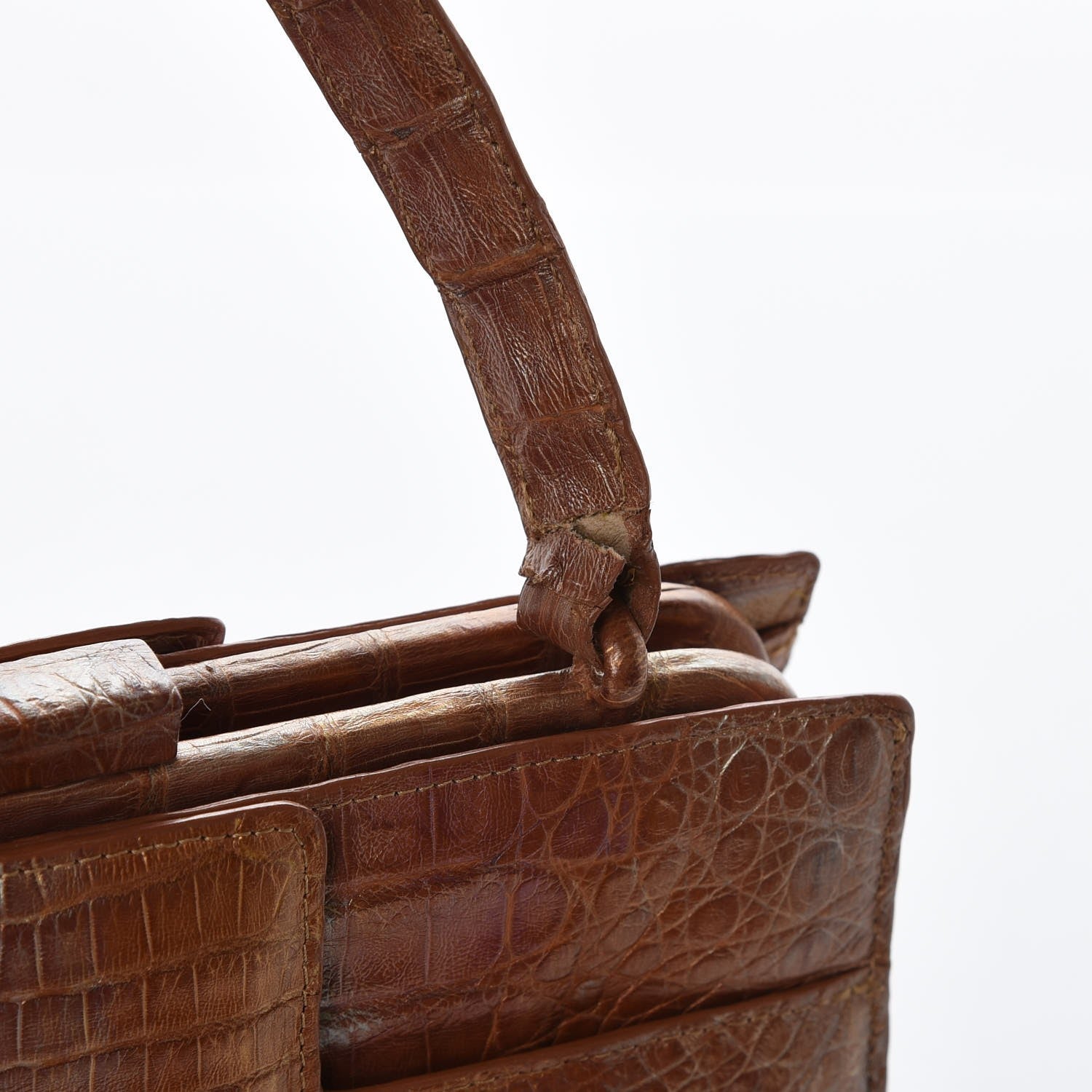 Nancy Gonzalez Crocodile Medium Satchel Brown 9 of 9