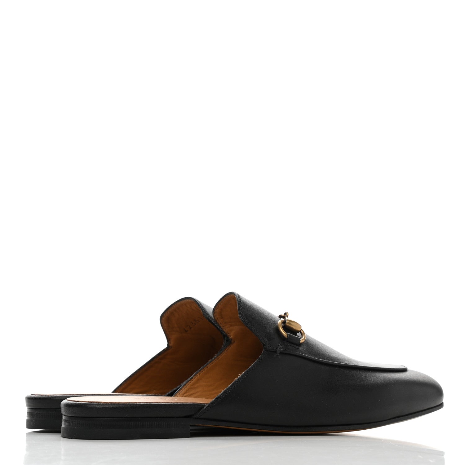 Gucci Calfskin Womens Princetown Slippers 36.5 Black 4 of 9
