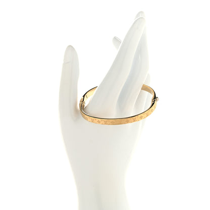 Louis Vuitton Brass Monogram Nanogram Bracelet M Gold 2 of 5