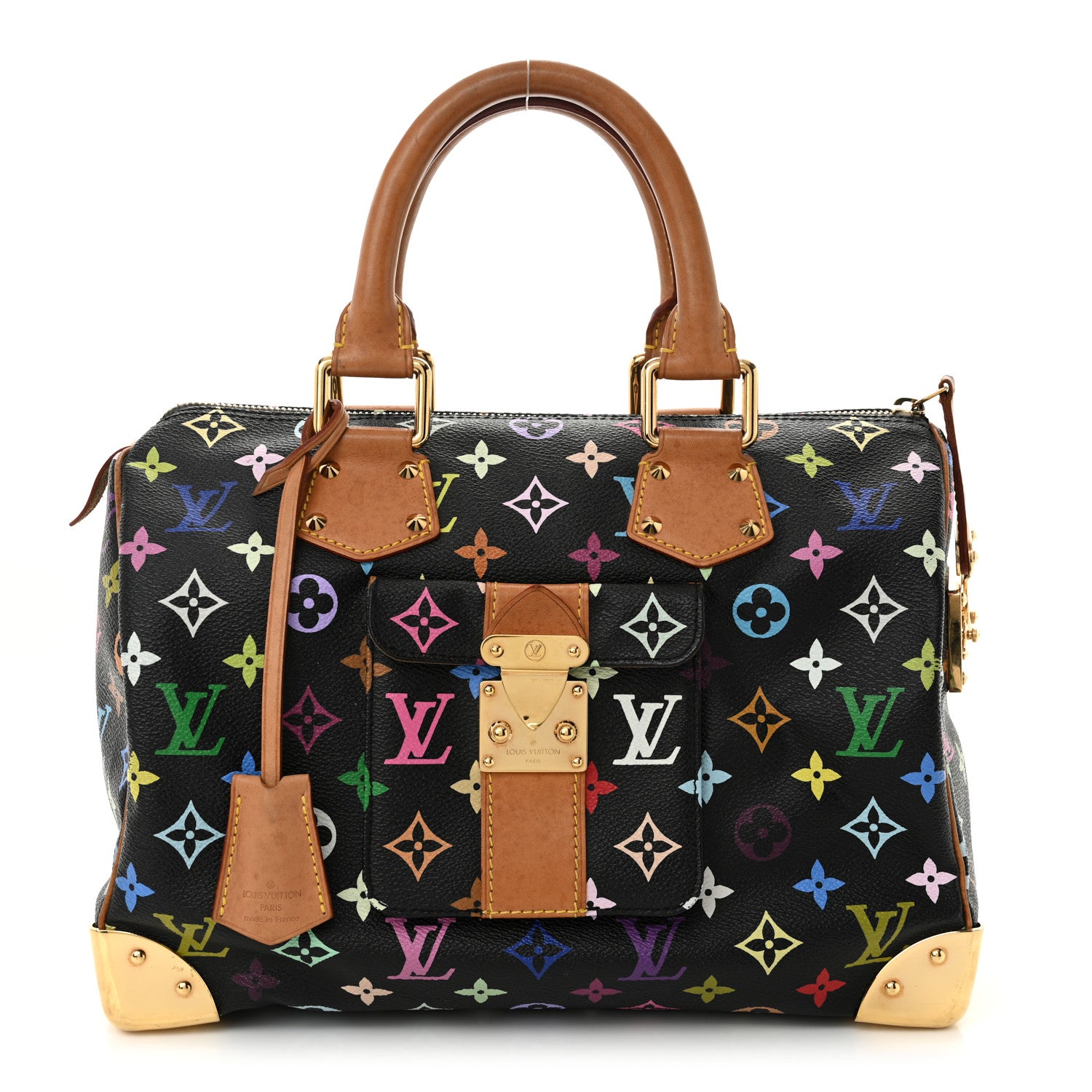 Louis Vuitton Monogram Multicolor Speedy 30 Black 1 of 12
