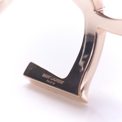 Saint Laurent Brass Monogram Large Cuff Bracelet Rose Gold 6 of 6