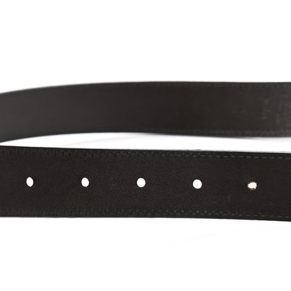 Louis Vuitton Calfskin 30mm Reversible Belt 95 38 Black Dark Brown 3 of 5