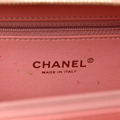 Chanel Caviar Quilted Medium CC Filigree Vanity Case Rose Pink 6 of 12