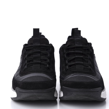 Chanel Fabric Calfskin Suede CC Sneakers 39.5 Black 2 of 10