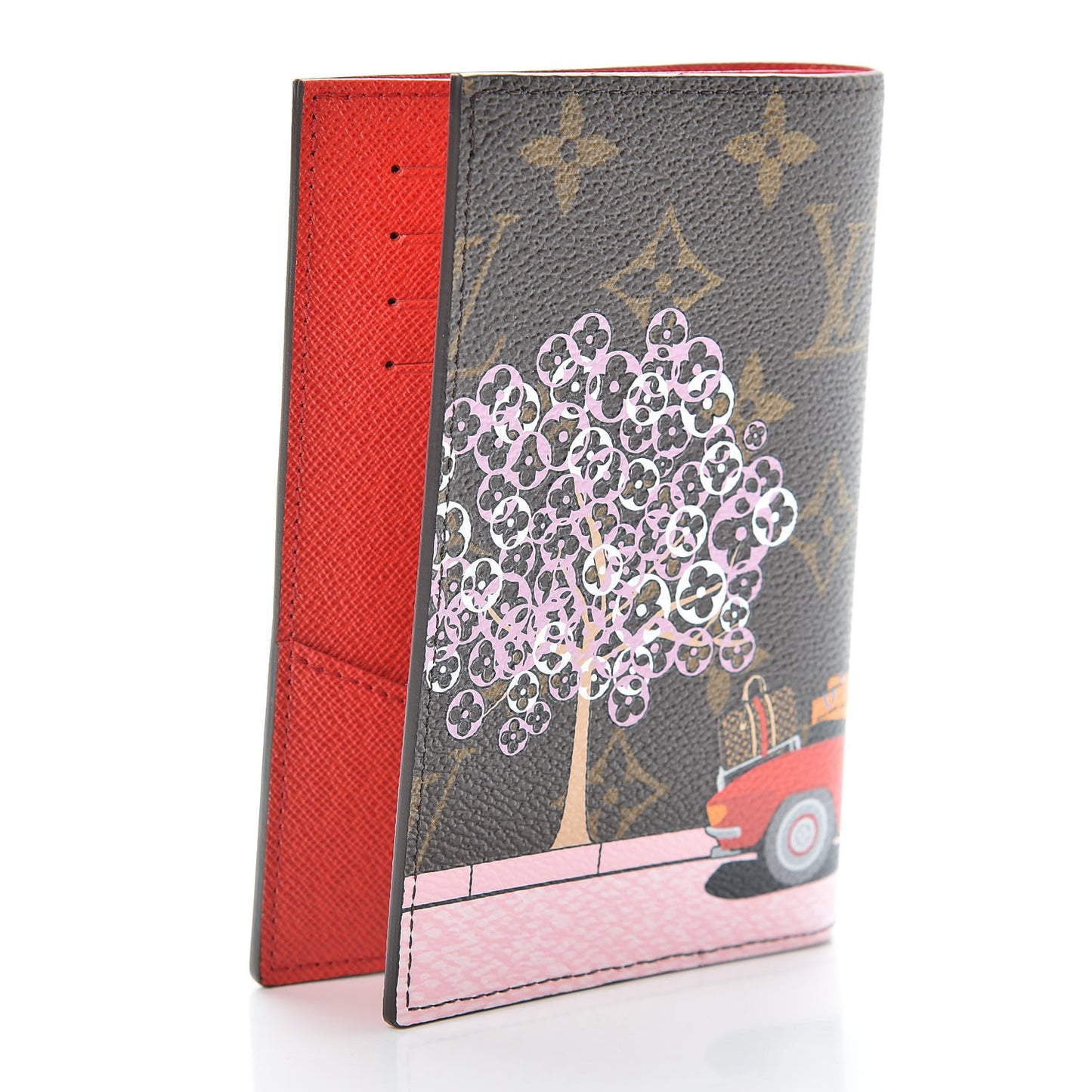 Monogram 2019 Christmas Animation Passport Cover Rouge