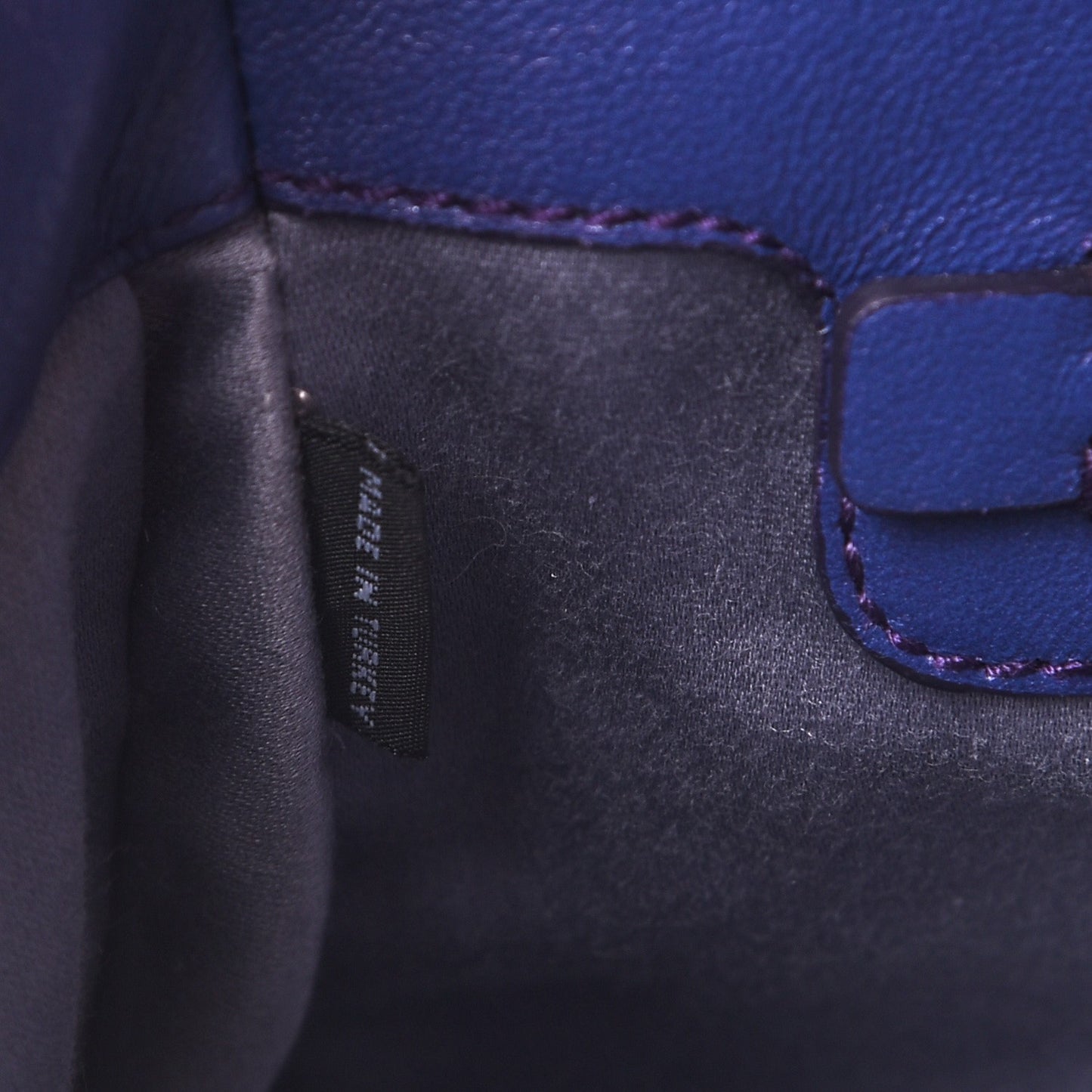 Nappa Matelasse Crystal Flap Clutch Dark Blue