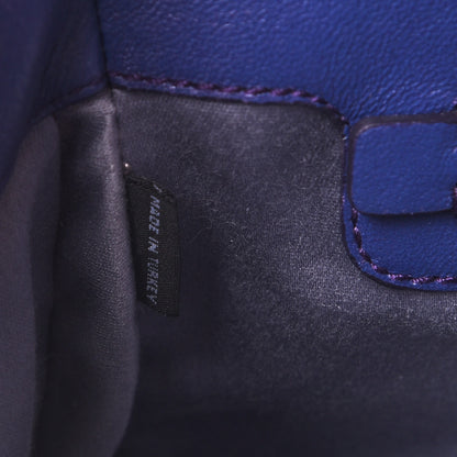 Miu Miu Nappa Matelasse Crystal Flap Clutch Dark Blue 7 of 9