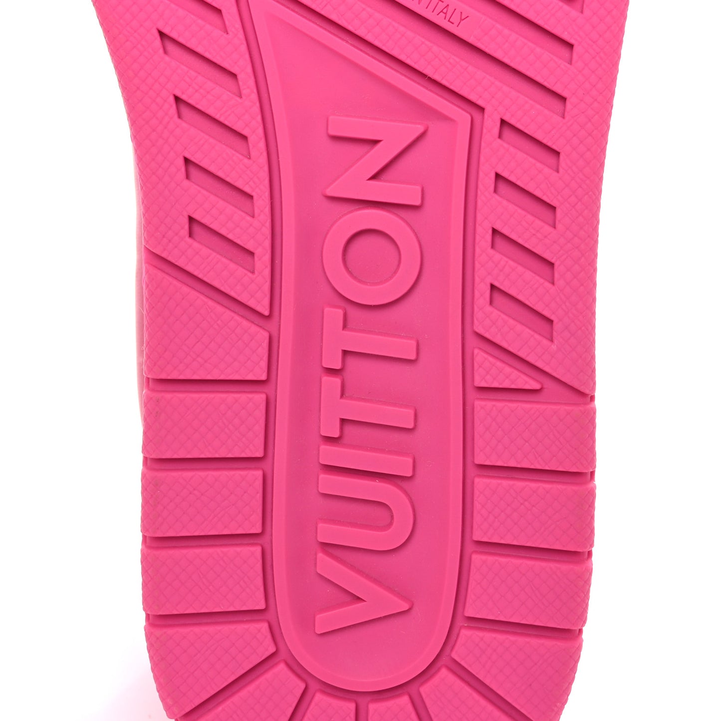 Calfskin Womens LV Trainer Sneakers 37 Hot Pink