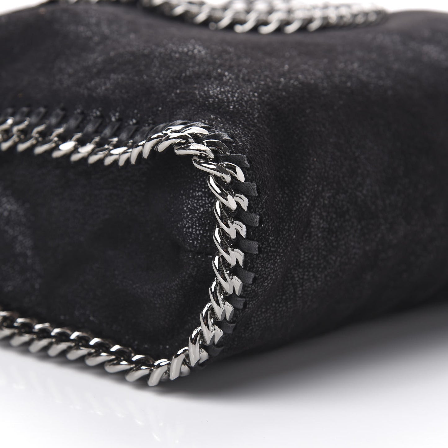 Shaggy Deer Falabella Fold Over Tote Black