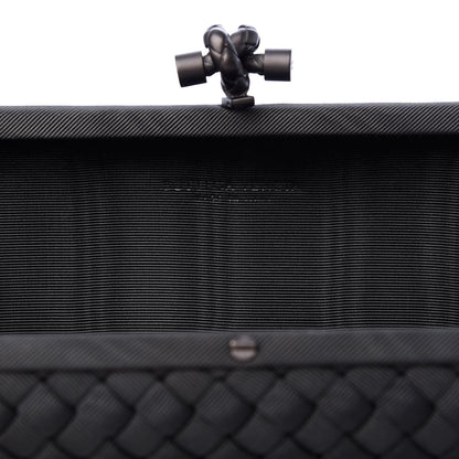 Bottega Veneta Silk Faille Intrecciato Knot Clutch Grey 6 of 6