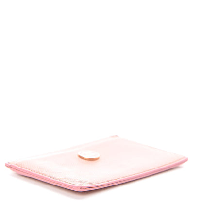 Chanel Calfskin CC Button Card Holder Case Pink 4 of 9