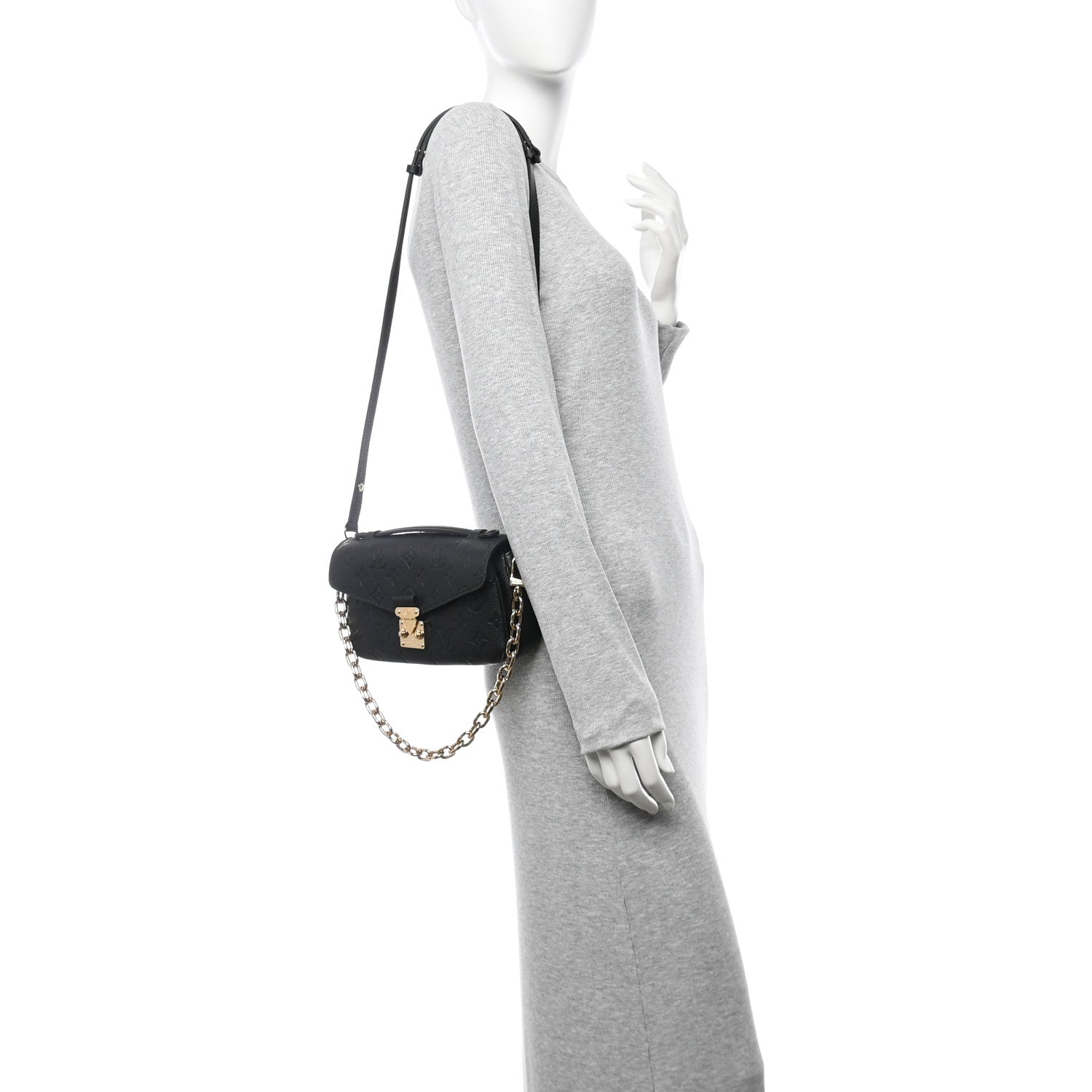 Louis Vuitton Empreinte Pochette Metis East West Black 2 of 12