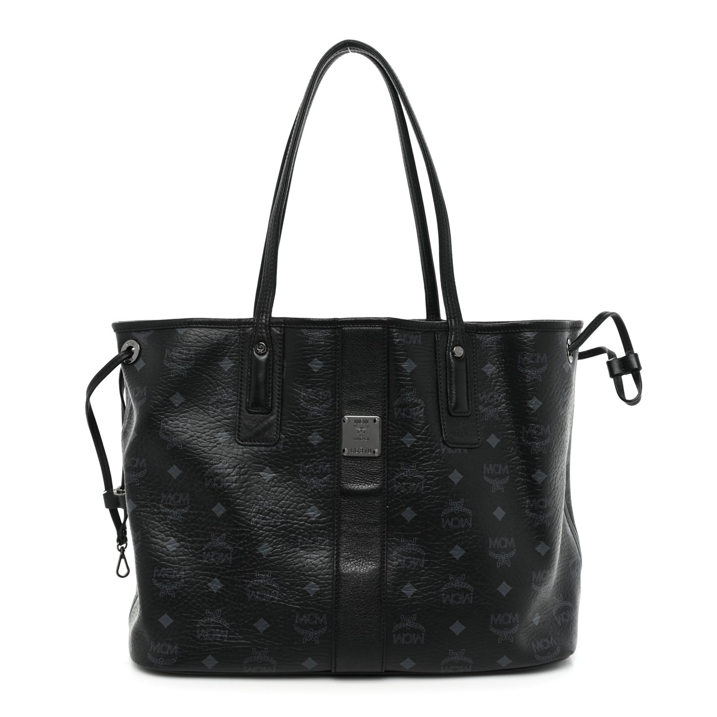 Visetos Medium Liz Reversible Shopper Tote Black