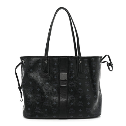MCM Visetos Medium Liz Reversible Shopper Tote Black 1 of 17