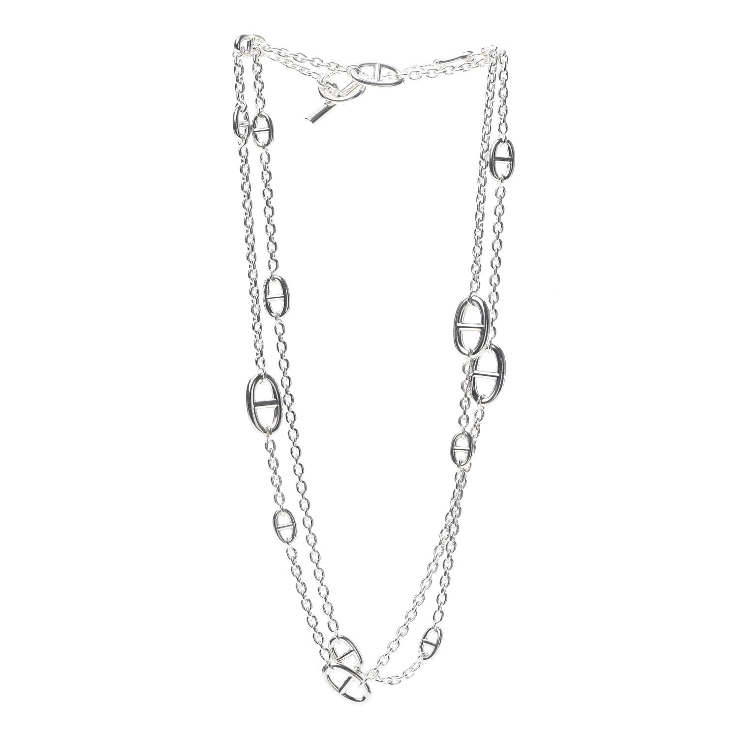 Hermes Sterling Silver Farandole Necklace 120 3 of 5