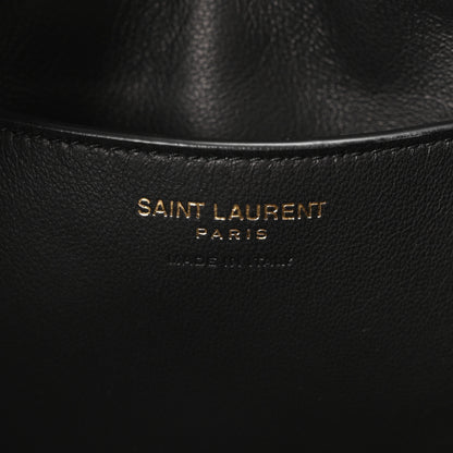 Saint Laurent Lambskin Matelasse Monogram Medium Jamie Shoulder Pouch Bag Rouge Cabernet 6 of 10
