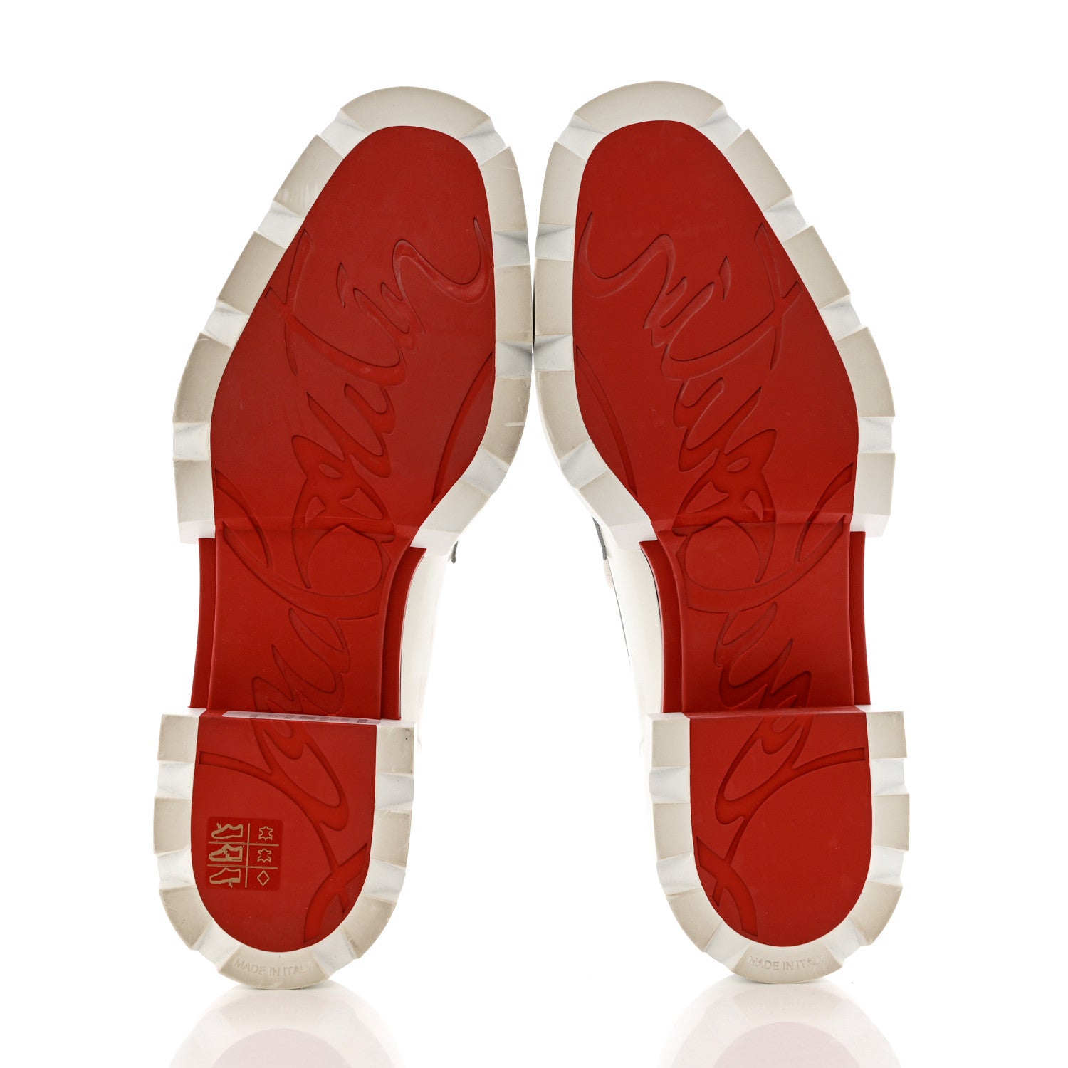 Christian Louboutin Calfskin Abrasivato Womens Maxiswing Flats 40 White 5 of 9