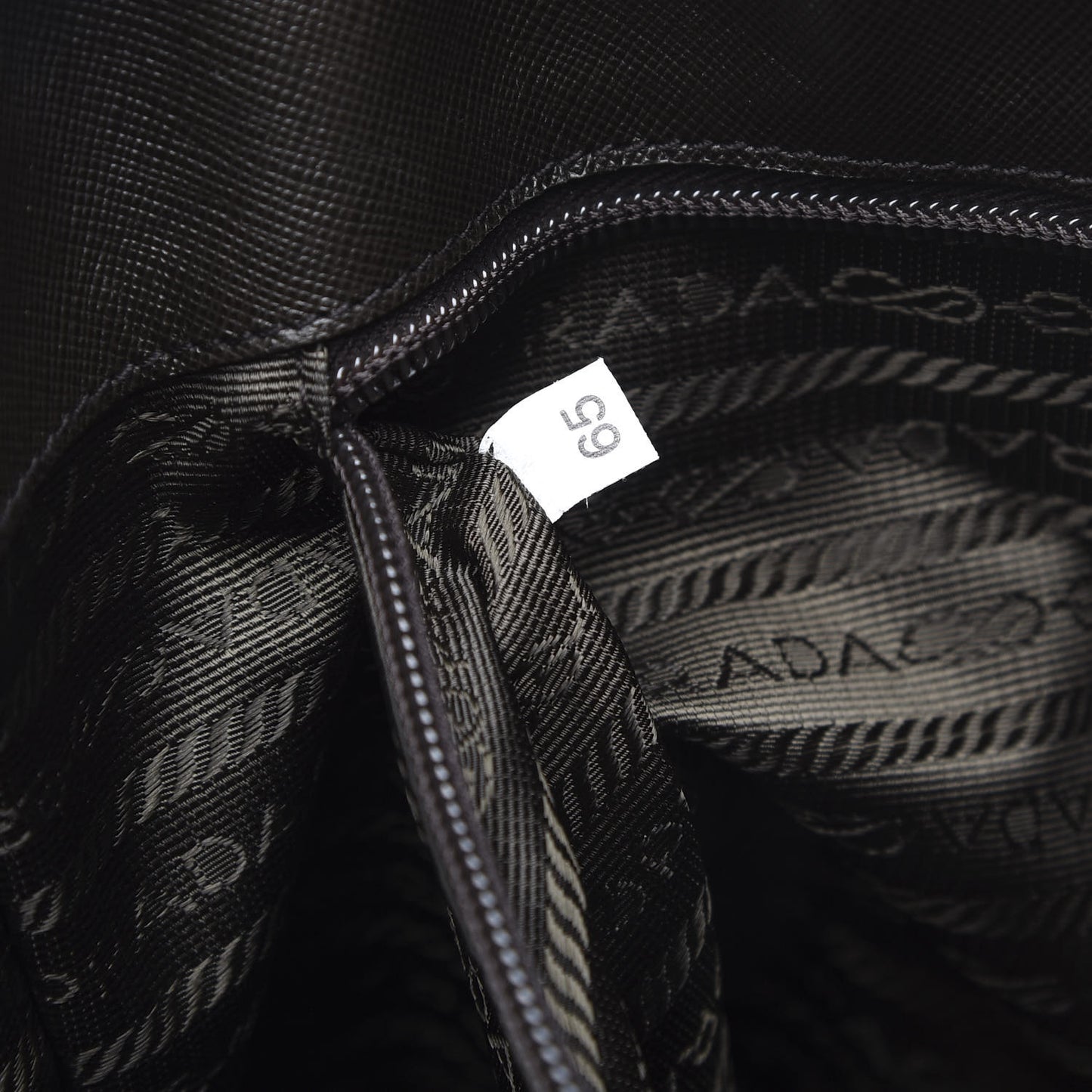 Tessuto Nylon Saffiano Tote Brown