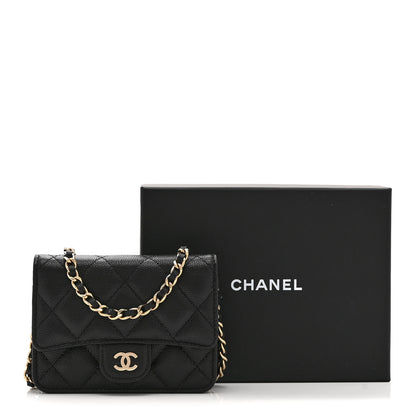 Chanel Caviar Quilted Mini Chain Bag Black 12 of 12