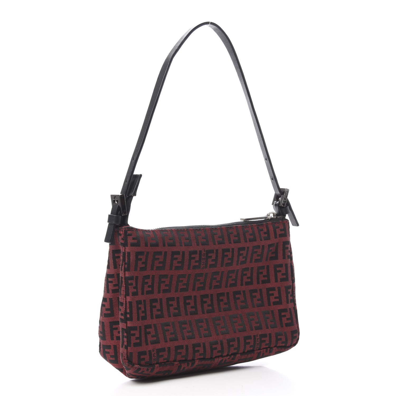 Fendi Zucchino Pochette Black Rosso 3 of 10