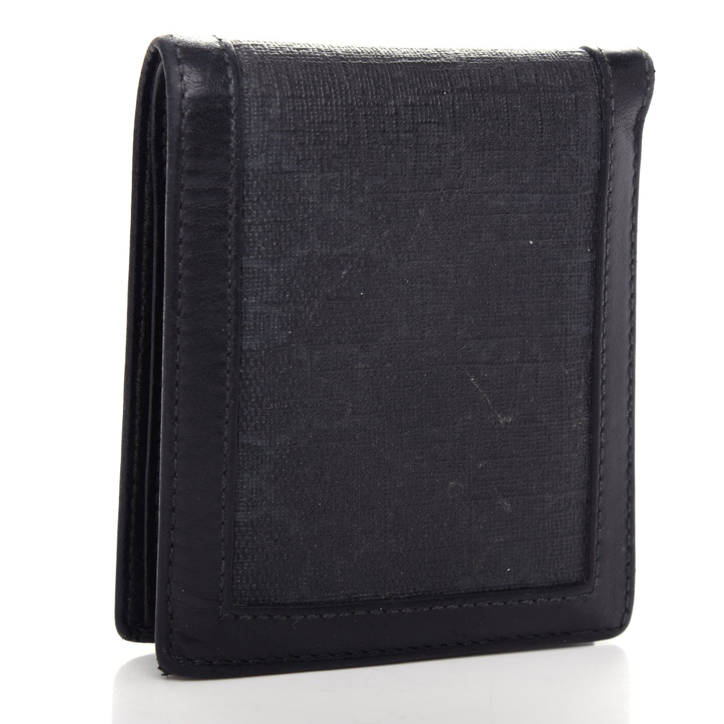 GG Supreme Monogram Bi-Fold Wallet Black Grey