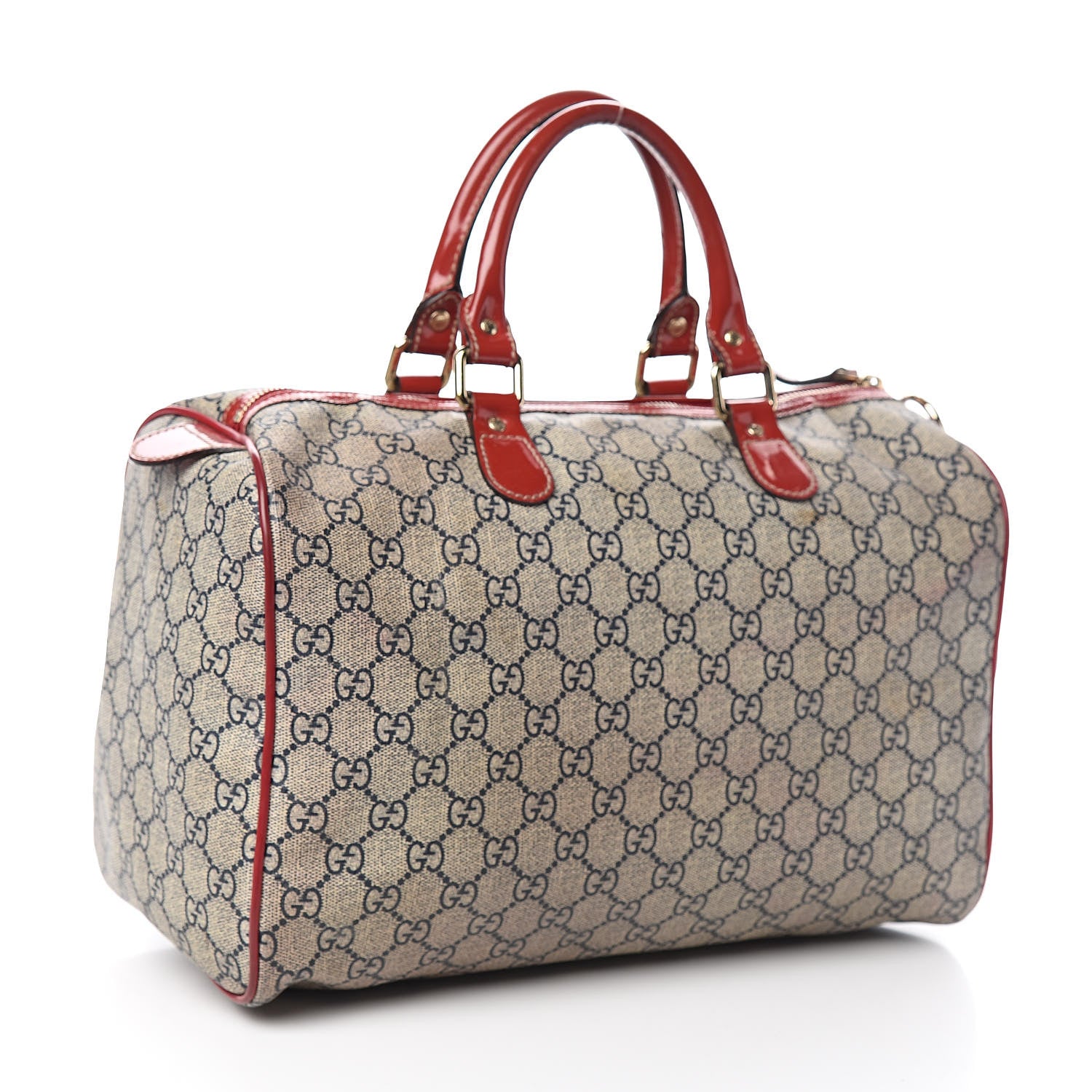 Gucci GG Plus Monogram Tattoo Heart Medium Joy Boston Red 3 of 15
