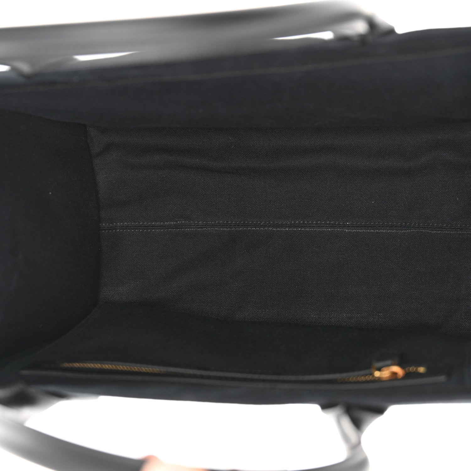 Versace Canvas Suppler Calfskin Cabas GV Signature Tote Black 5 of 12