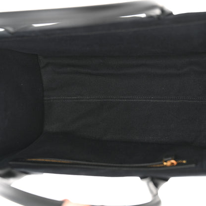 Versace Canvas Suppler Calfskin Cabas GV Signature Tote Black 5 of 12