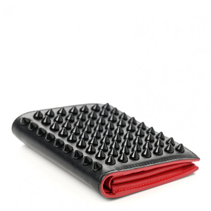 Christian Louboutin Calfskin Spiked Bi-Fold Wallet Black 4 of 9