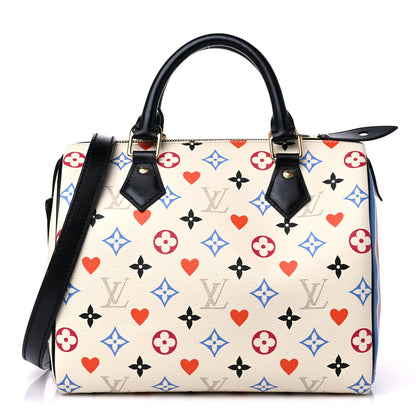 Louis Vuitton Game On Speedy Bandouliere 25 White 1 of 8