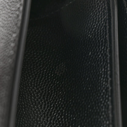 Saint Laurent Grain De Poudre Medium Classic Monogram Kate Satchel Black 18 of 19