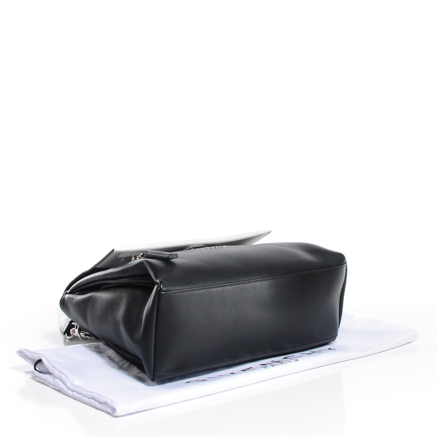 Givenchy Calfskin Medium Bi-Color Pandora Pure Flap Bag Black White 4 of 9